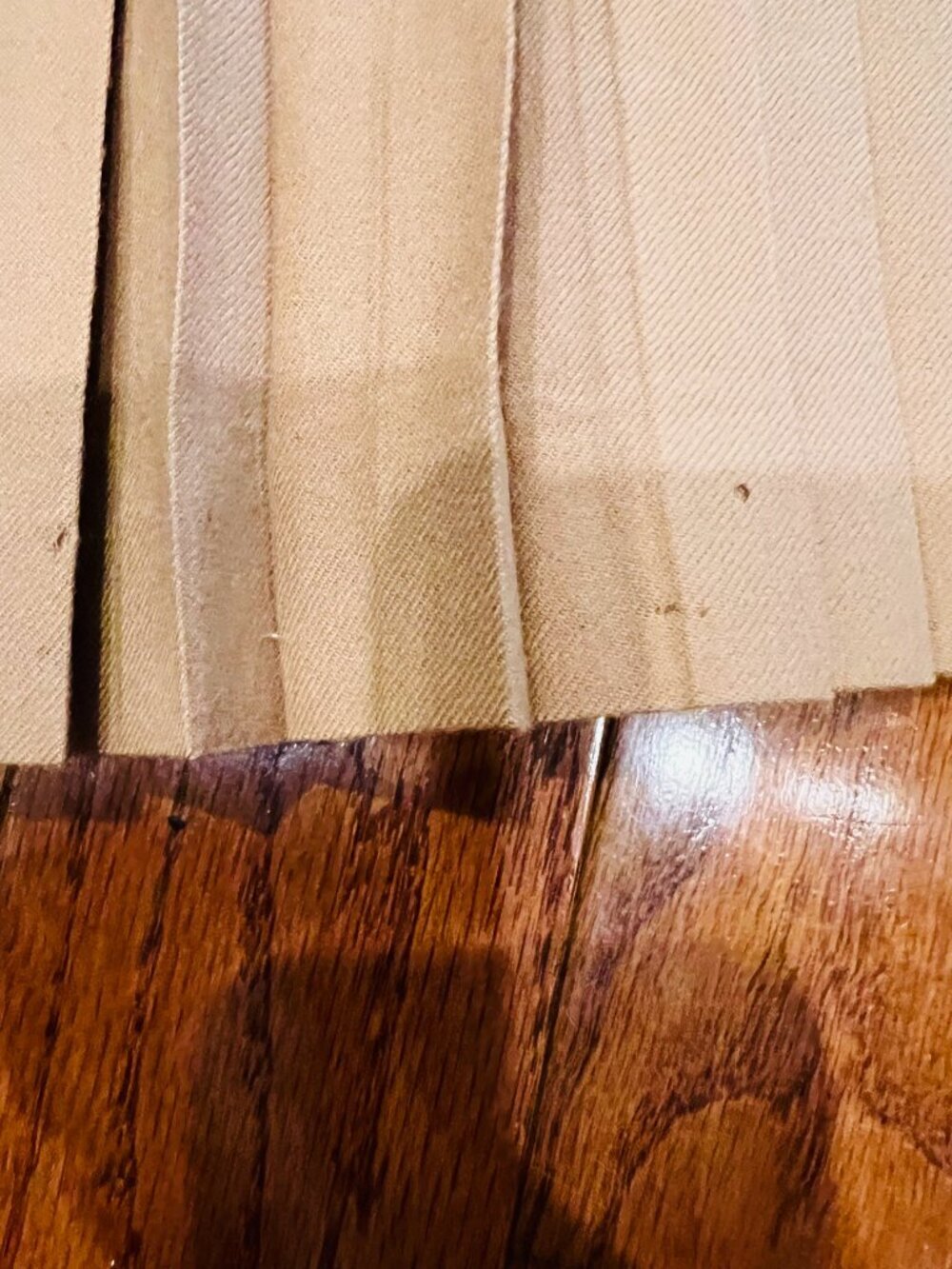 VTG Linda Allard Ellen Tracy 100% Wool Pleated Maxi Skirt Tan Beige 4 90s Luxury - Picture 13 of 14